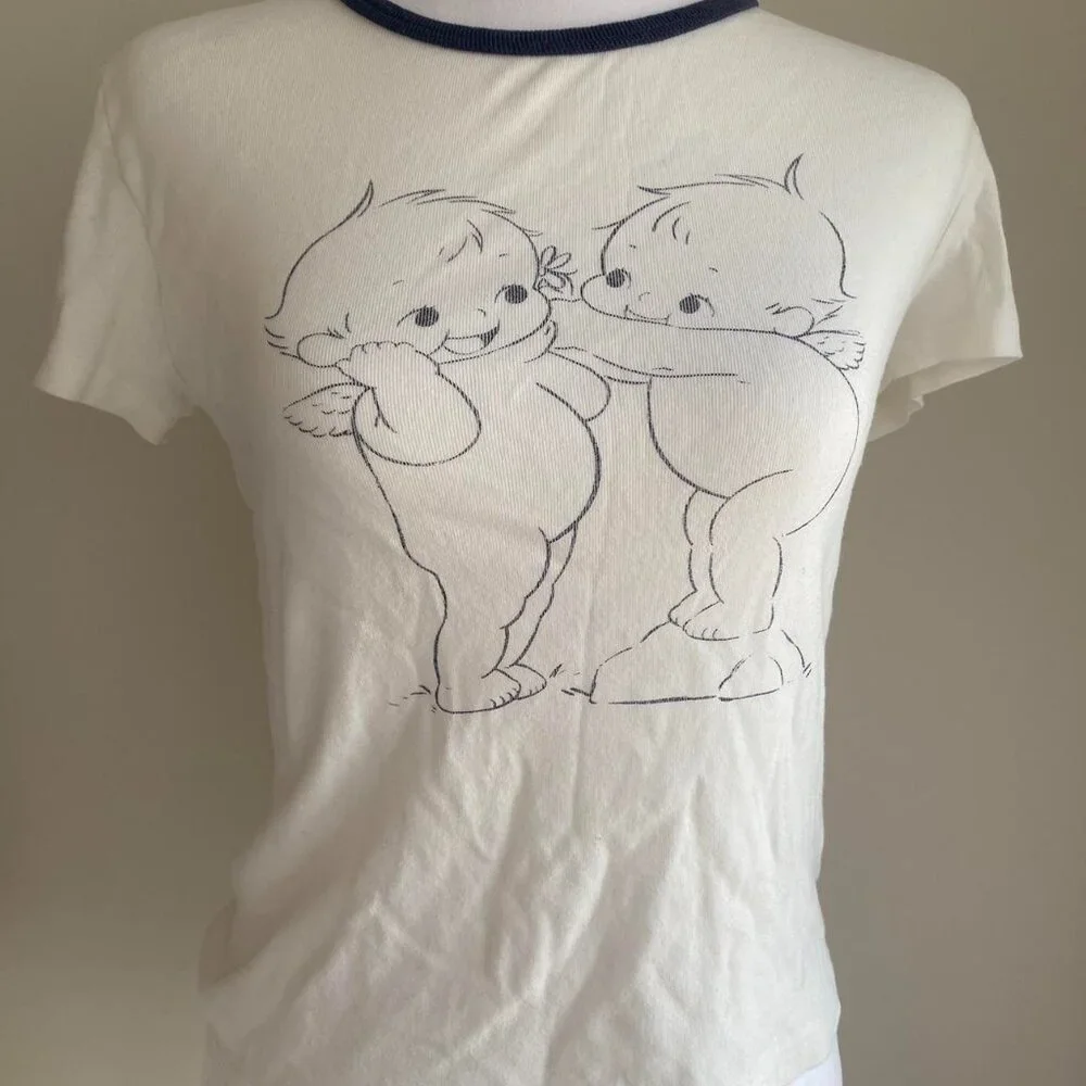 Brandy Melville rare kewpie cherub print tee - Picture 3 of 4